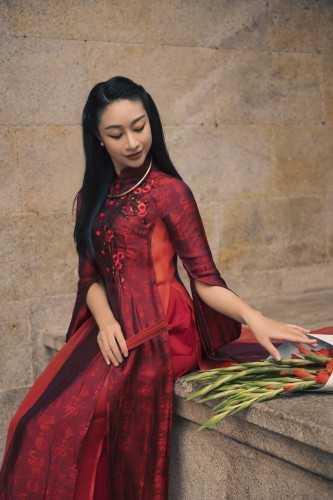 Áo Dài Lụa Cách Tân |Thaooliver