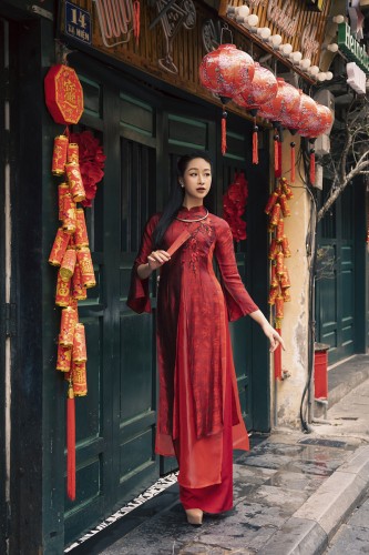 Áo Dài Lụa Tơ Tằm | Thaooliver