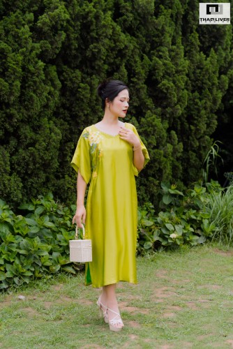 Váy Lụa Tơ Tằm Thêu Tay Thủ Công | Thaooliver