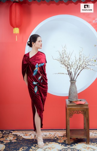 Váy nhung nhám